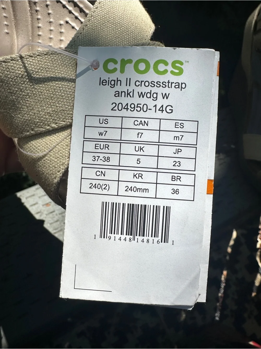 CROCS! Super comfortable and stylish wedge heels! Discontinued